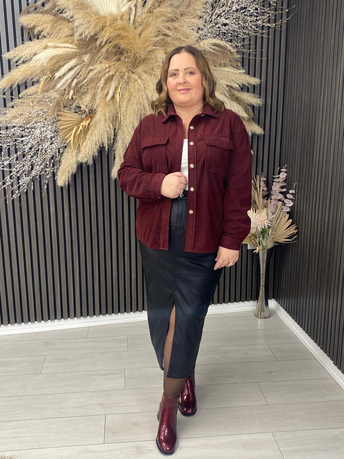 RITA JACKET - BORDEAUX