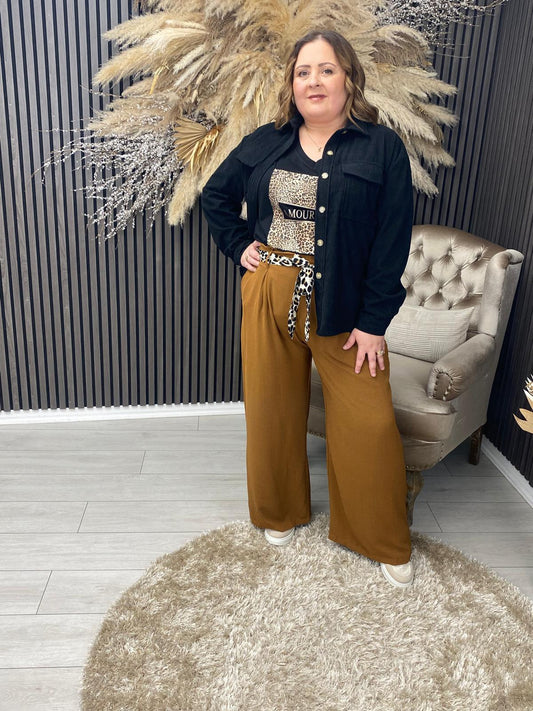 ELSIE TROUSER - CAMEL