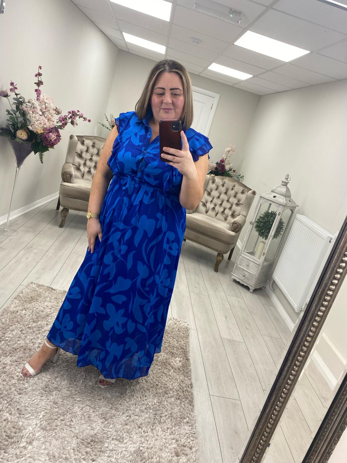 PAXTON DRESS - BLUE