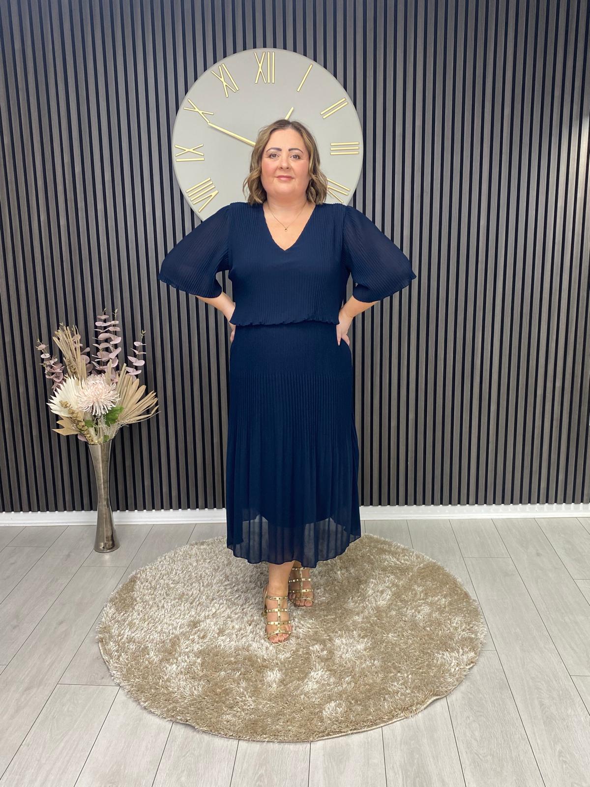STACEY DRESS - NAVY