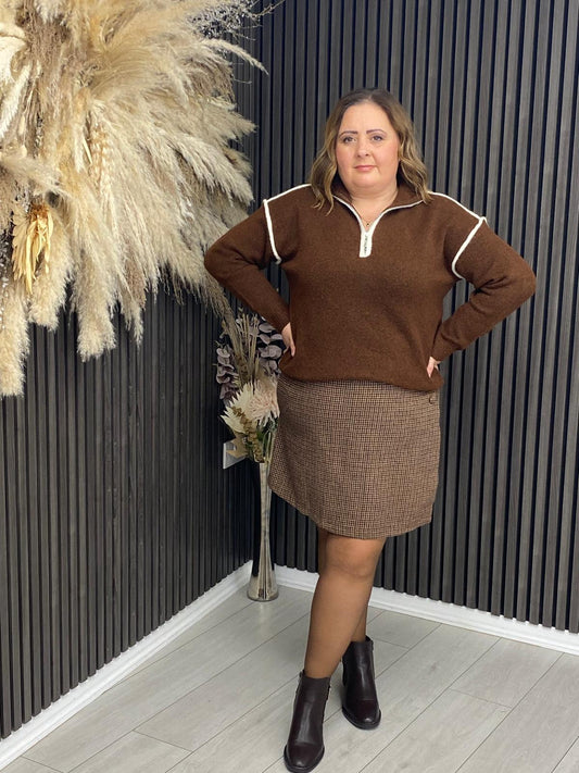 ESTHER JUMPER - BROWN