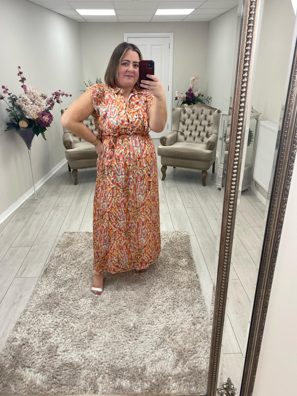 PAXTON DRESS - ORANGE