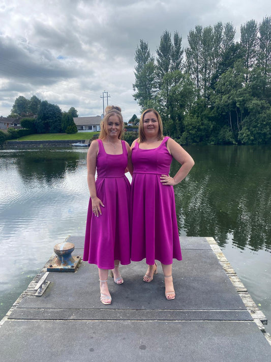 ERICA DRESS - FUCHSIA