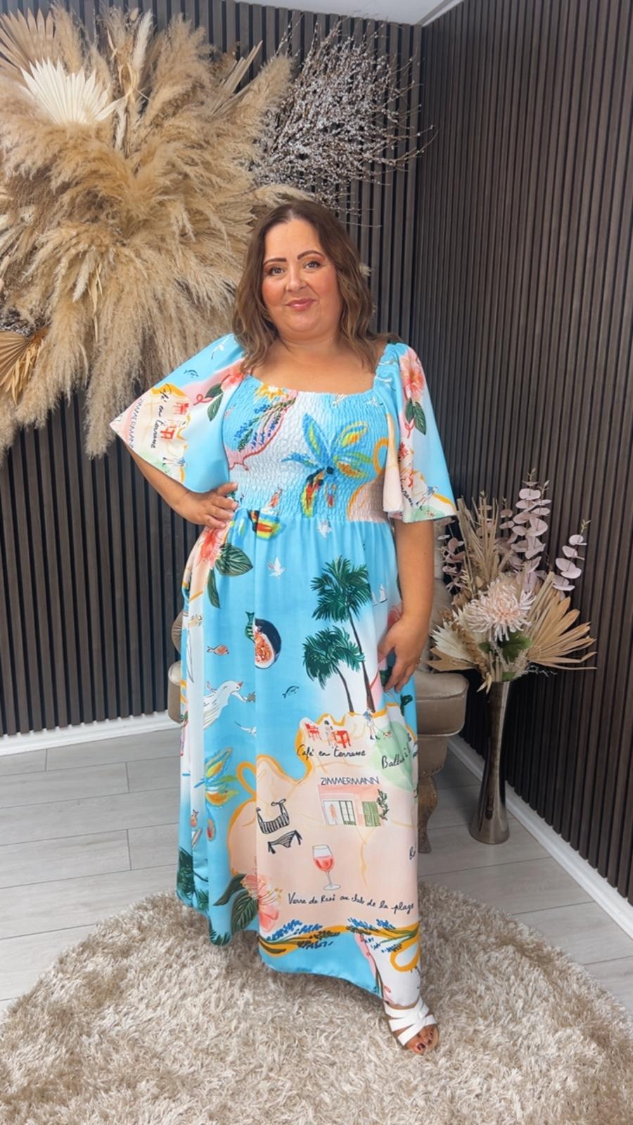 ROXANNE DRESS - BEACH