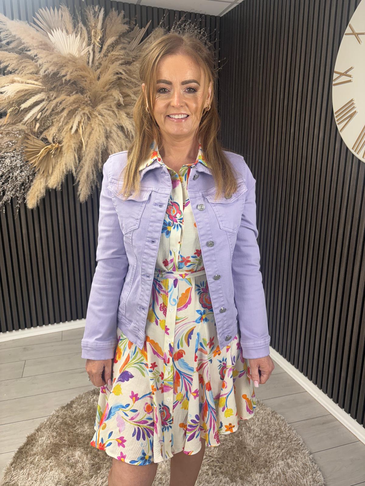 DEBRA DENIM JACKET - LILAC