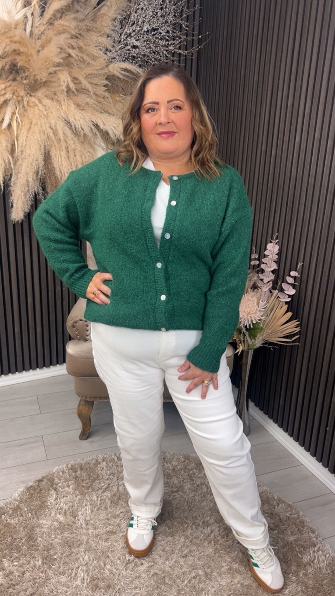 MURIEL CARDIGAN - GREEN