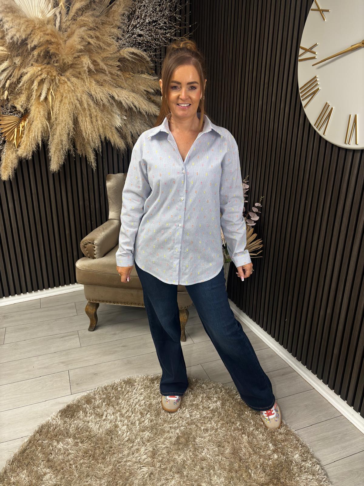 KYRA SHIRT - BLUE