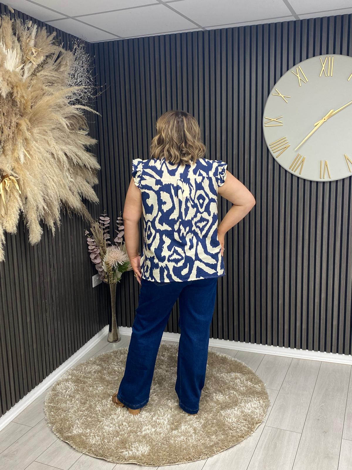 LOTTIE TOP - NAVY