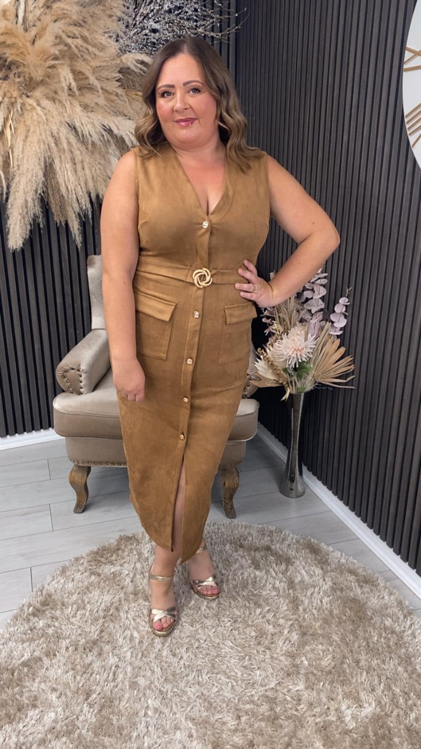 PATRICE DRESS - CAMEL
