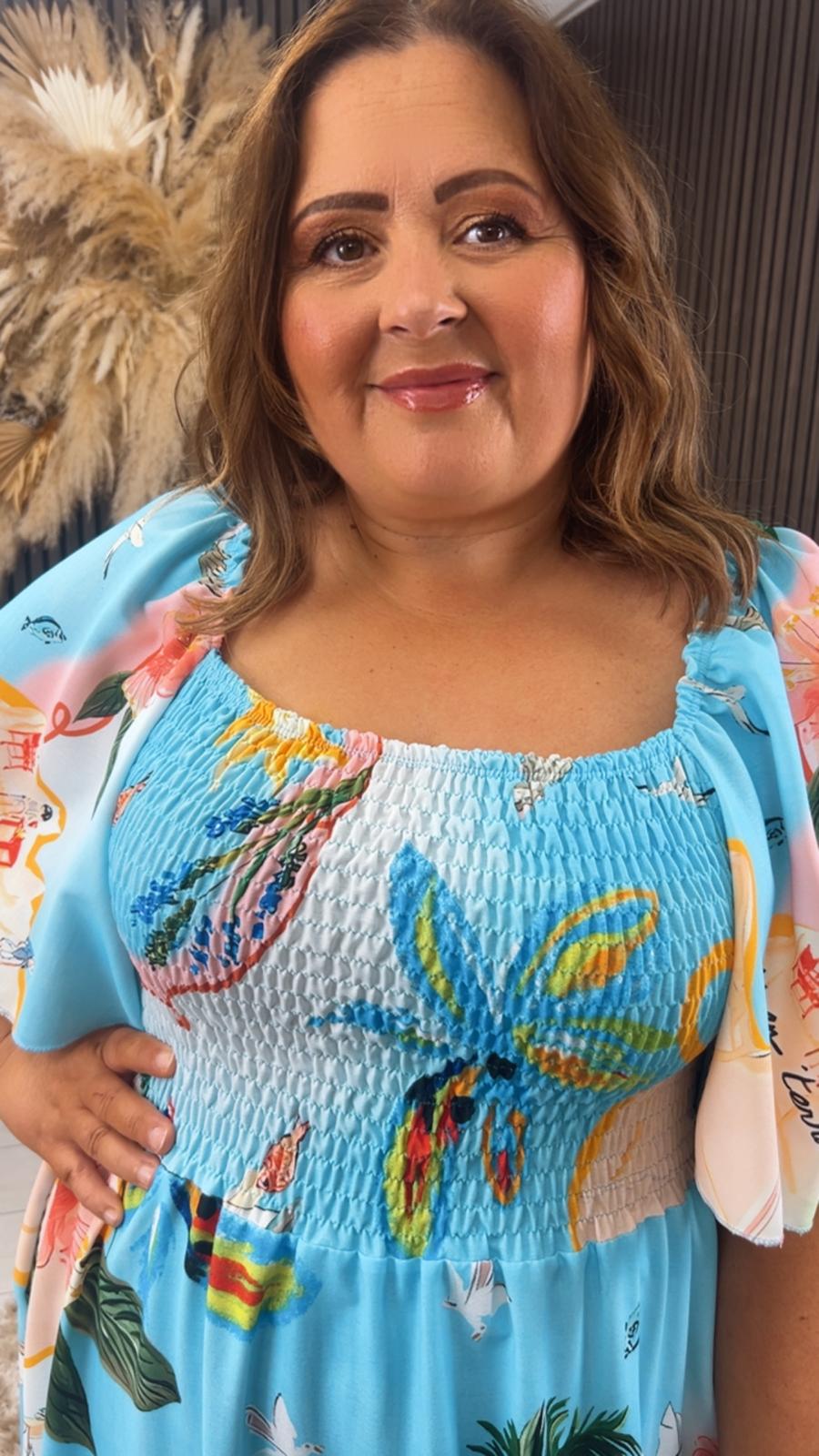 ROXANNE DRESS - BEACH