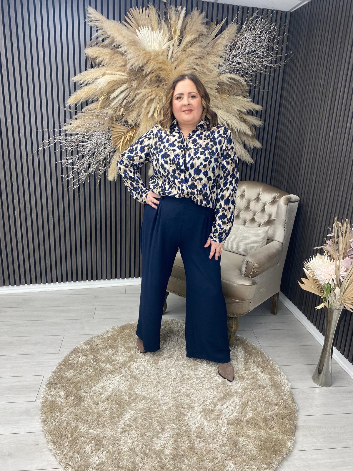 ROSE SHIRT - LEOPARD PRINT