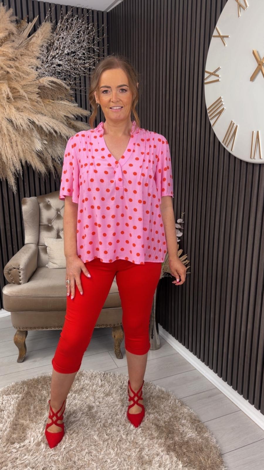 AMAYA TOP - PINK/ORANGE