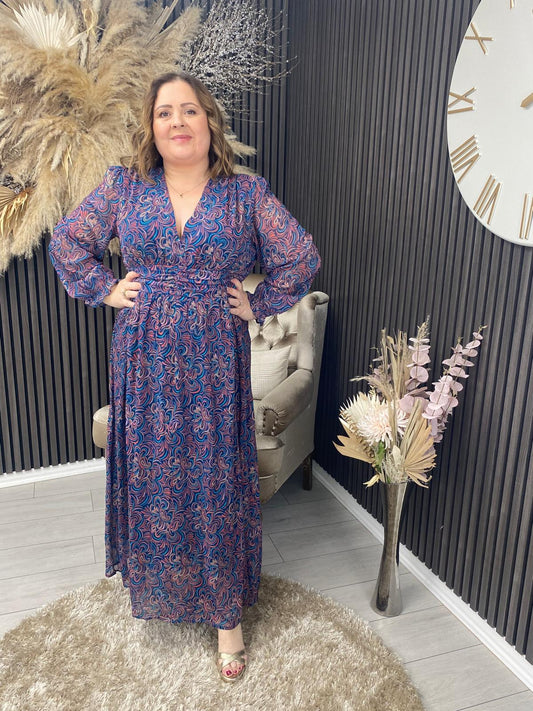BREANNA DRESS - BLUE
