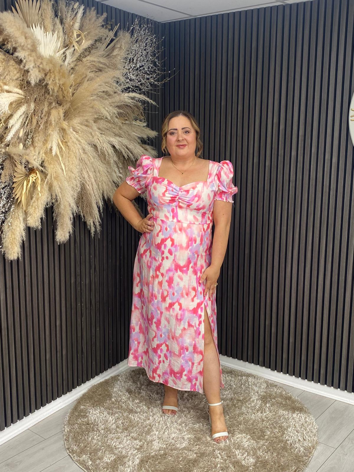 LILLIAN DRESS - PINK PRINT
