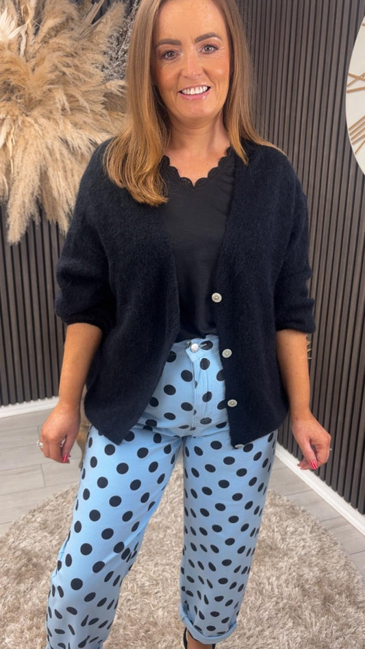JUNE CARDIGAN - BLACK
