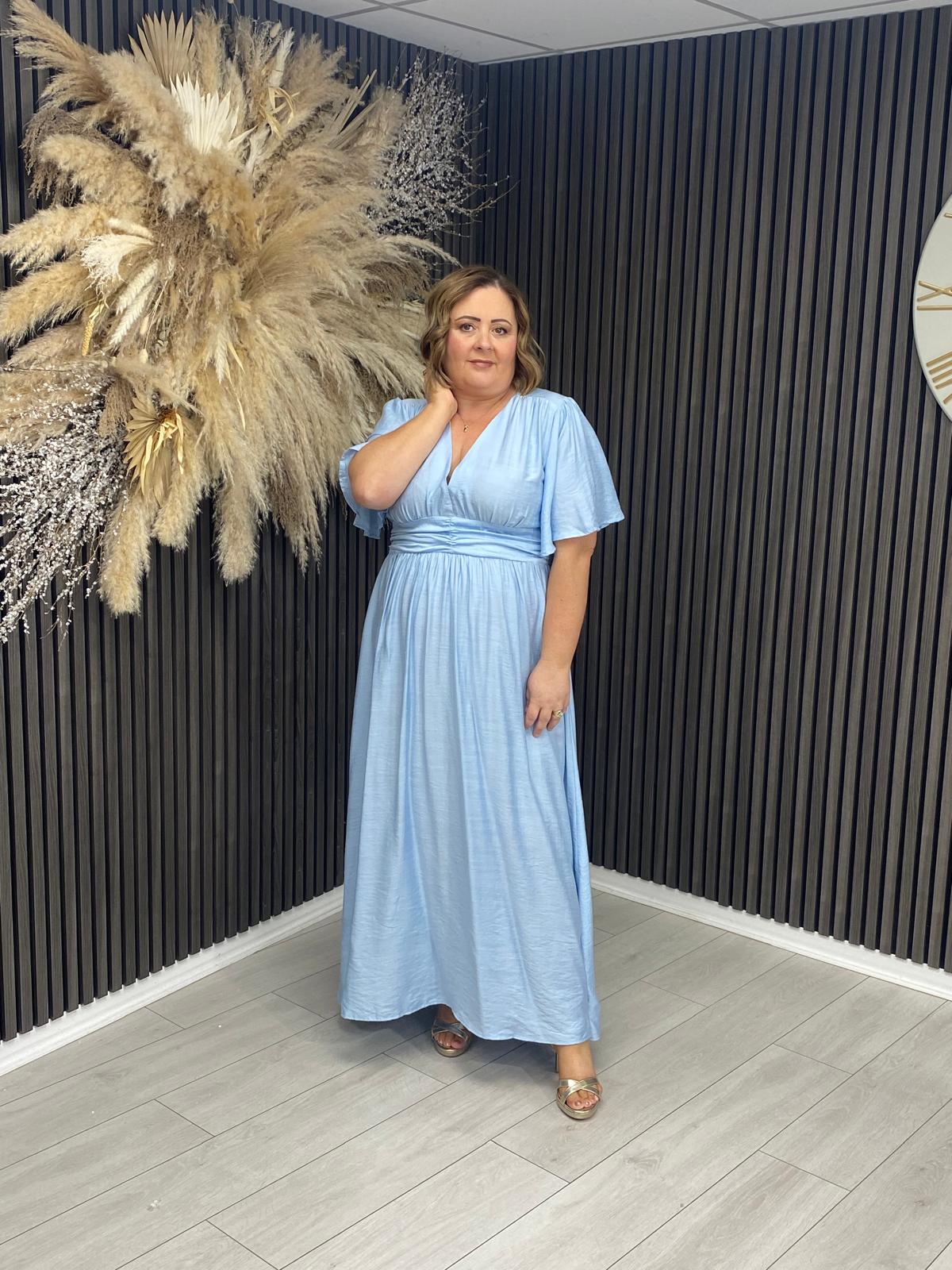 JENNA DRESS - POWDER BLUE