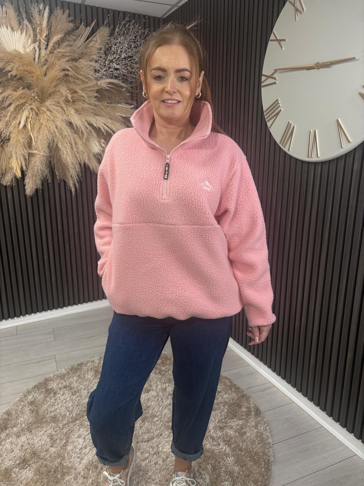 LUNA FLEECE - DUSKY PINK