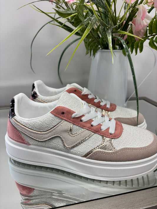 JANINE TRAINERS - PINK