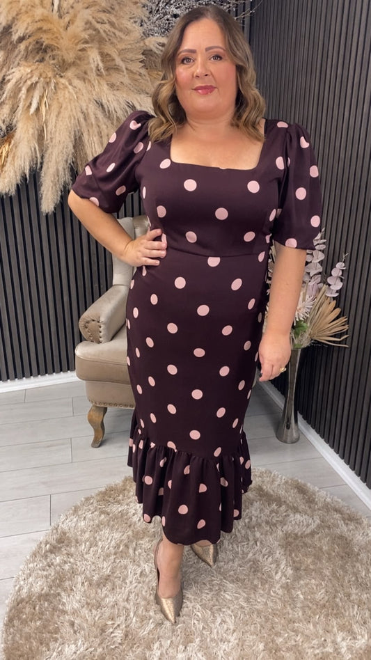 KOURTNEY DRESS - WINE