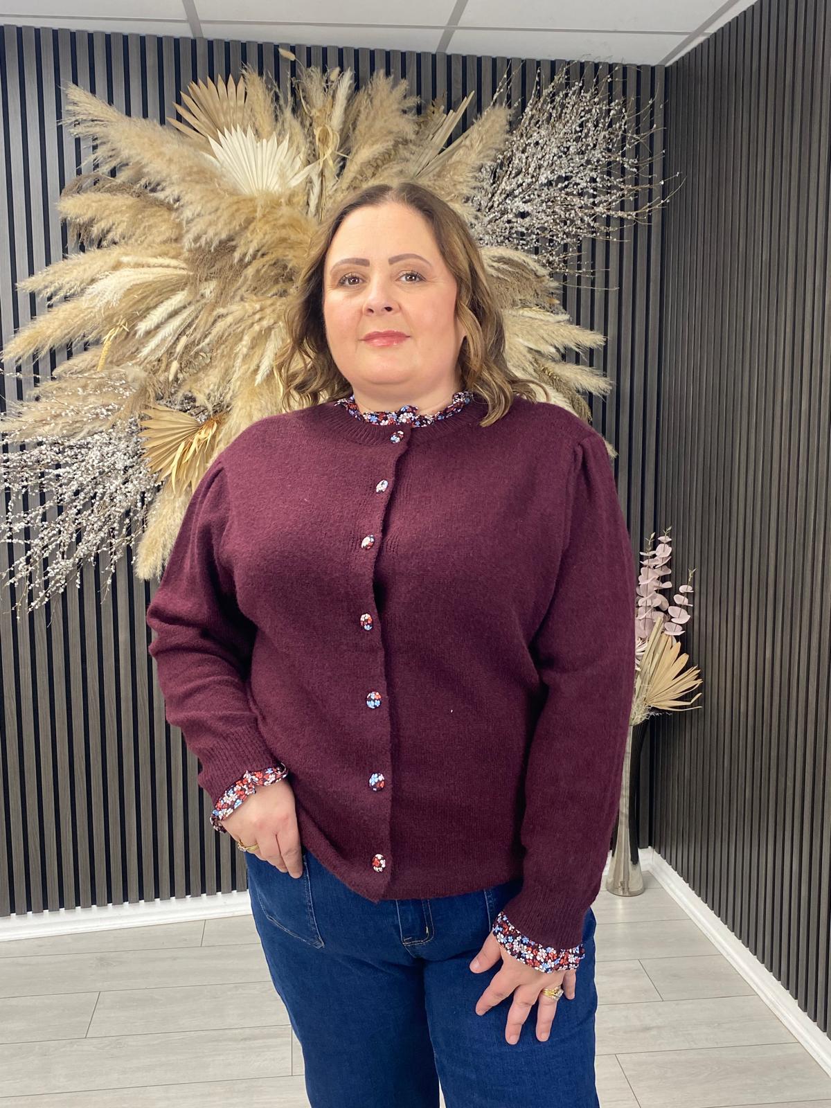 INEZ JUMPER - BORDEAUX