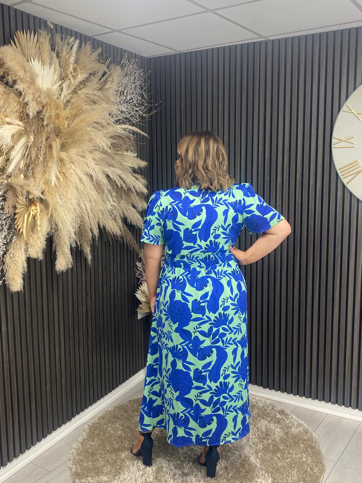 STELLA DRESS - BLUE FLORAL