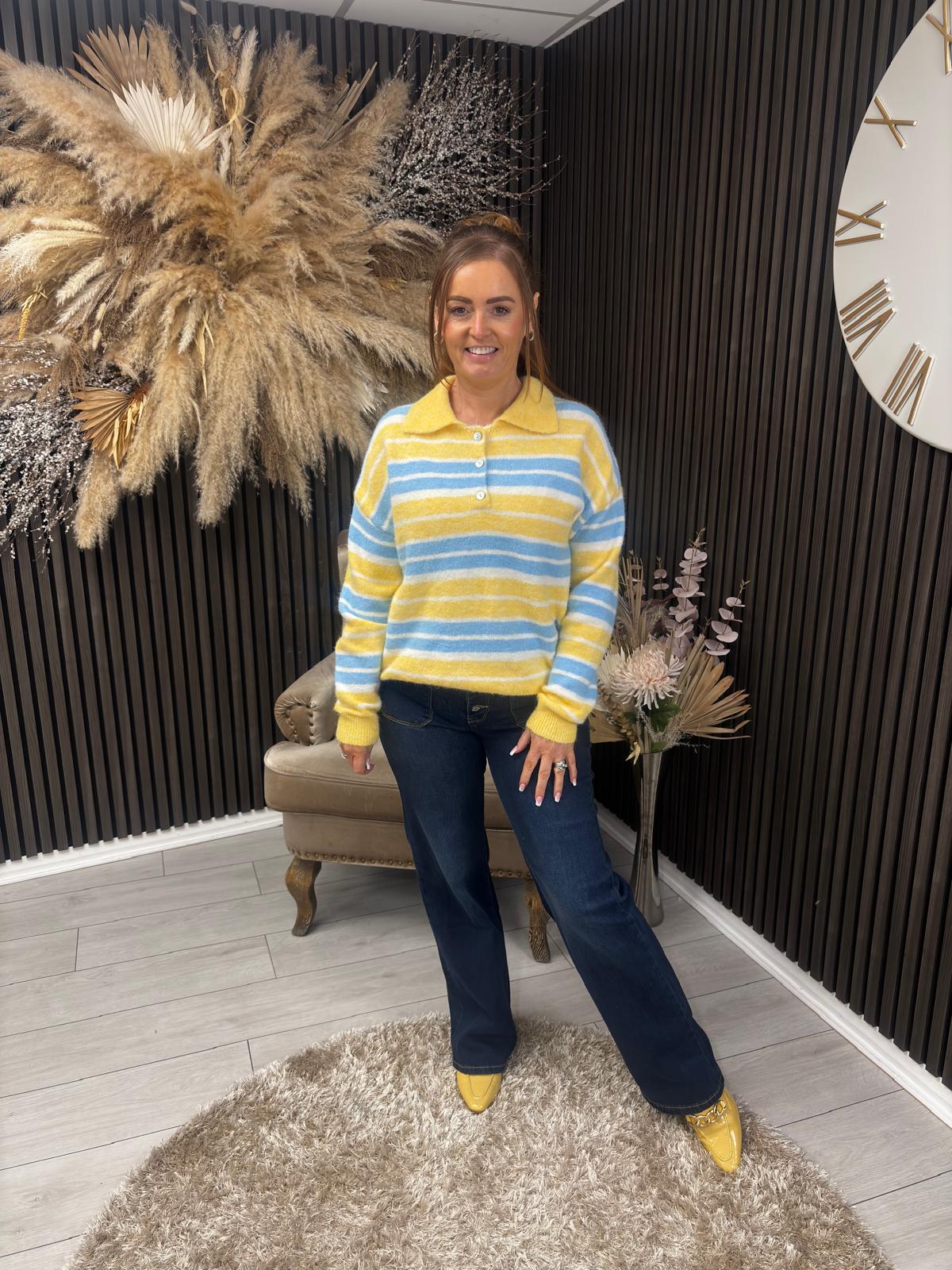 ORLA JUMPER - YELLOW/BLUE