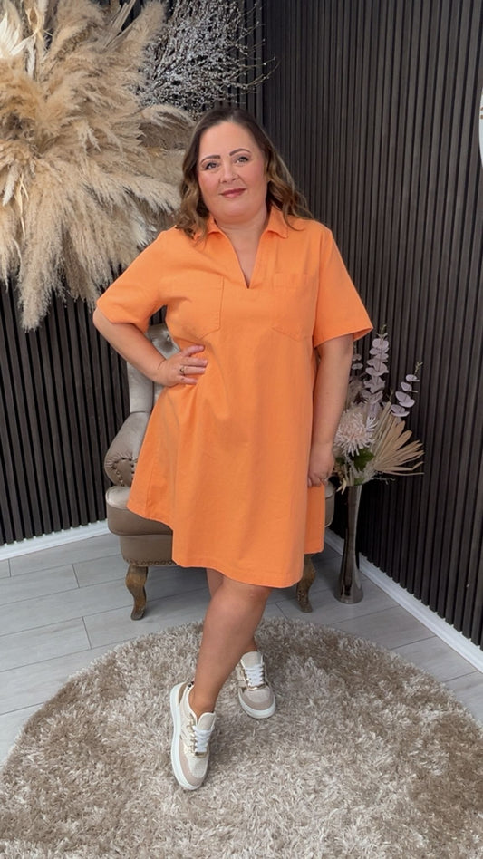 HEATHER DRESS - ORANGE