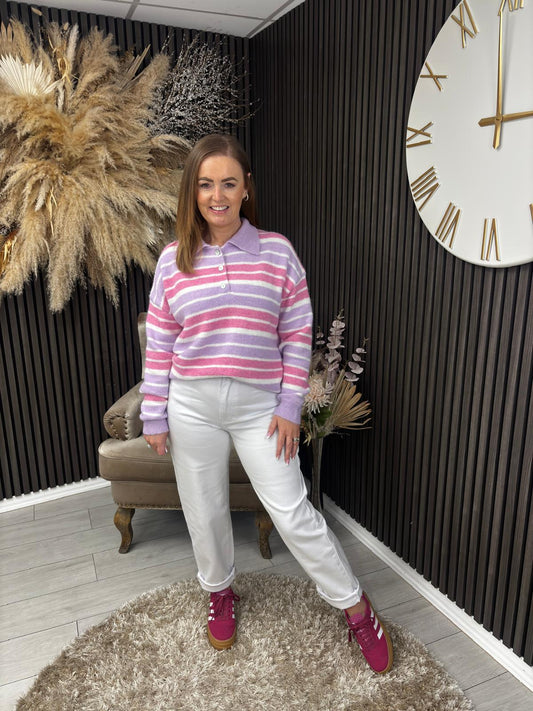 IMANI MOM JEANS - WHITE