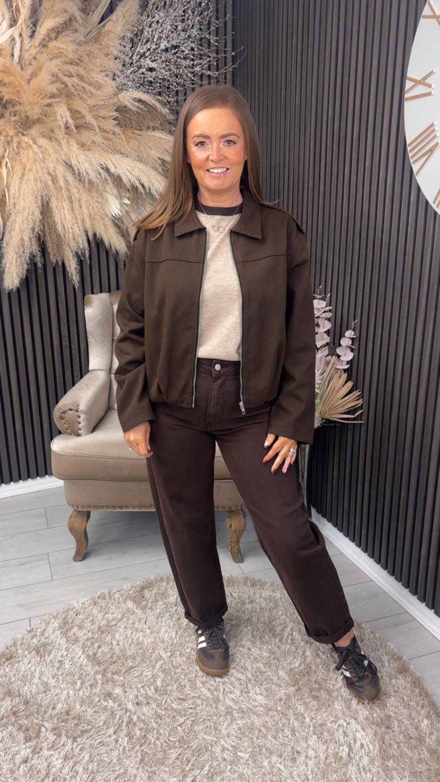 SCARLET JACKET - BROWN