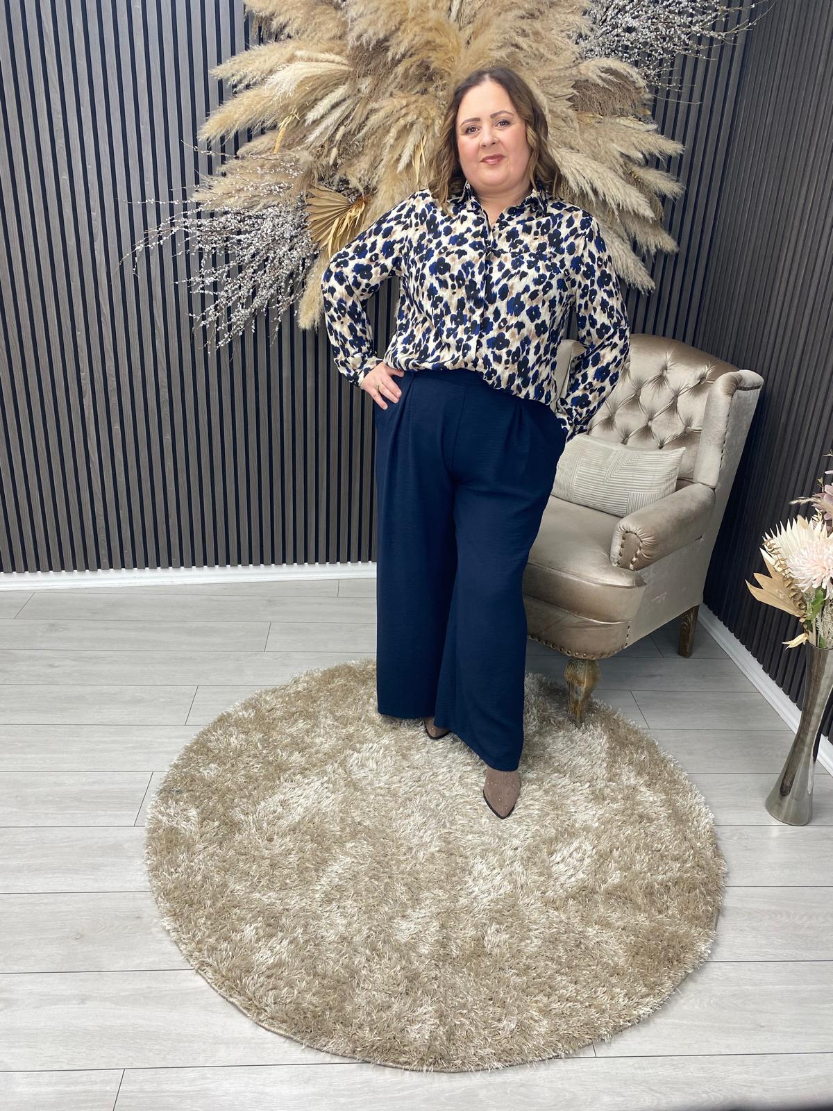 ROSE SHIRT - LEOPARD PRINT