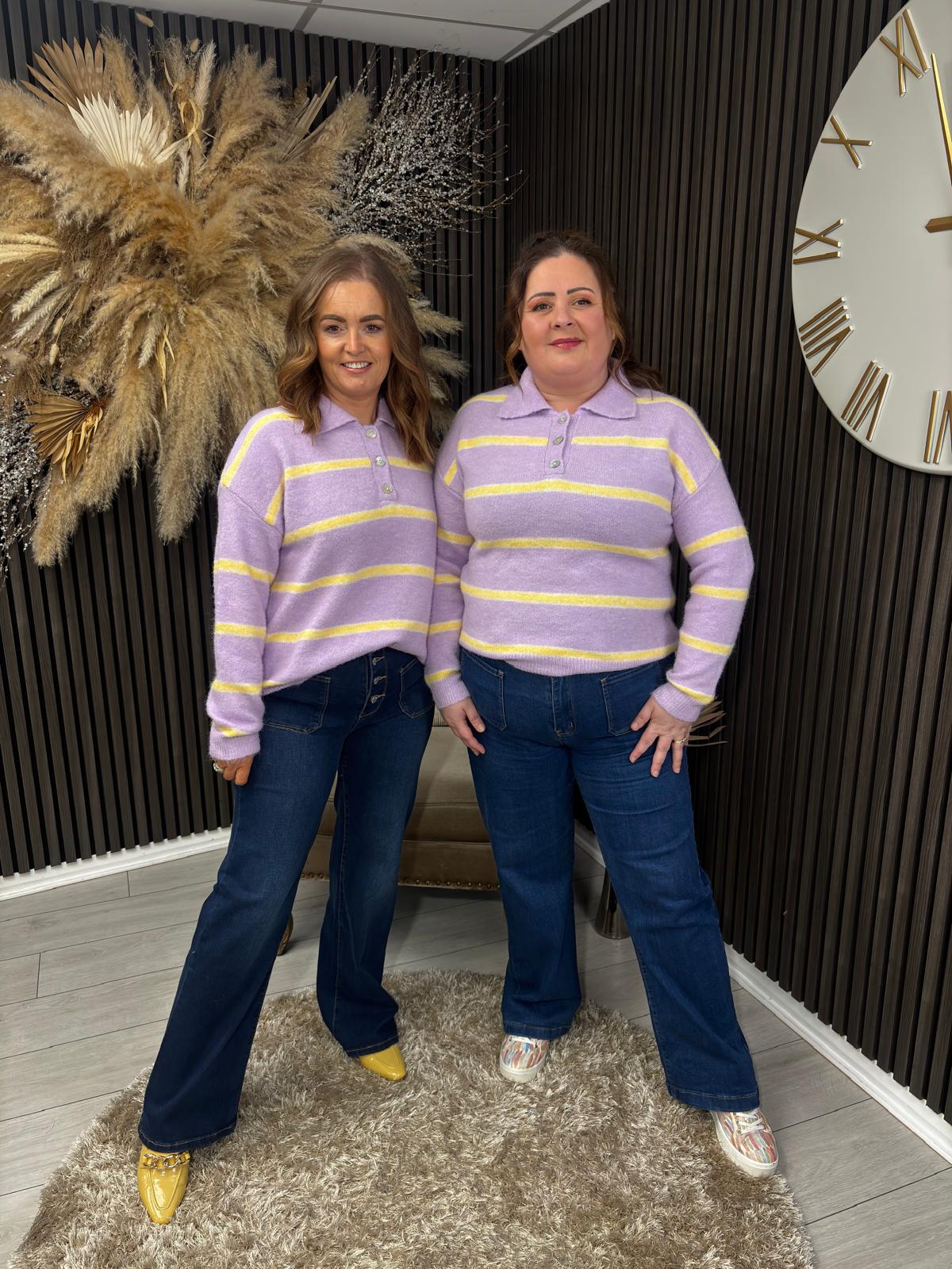 NORA JUMPER - LILAC/YELLOW