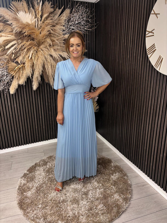 LORRAINE DRESS - POWDER BLUE