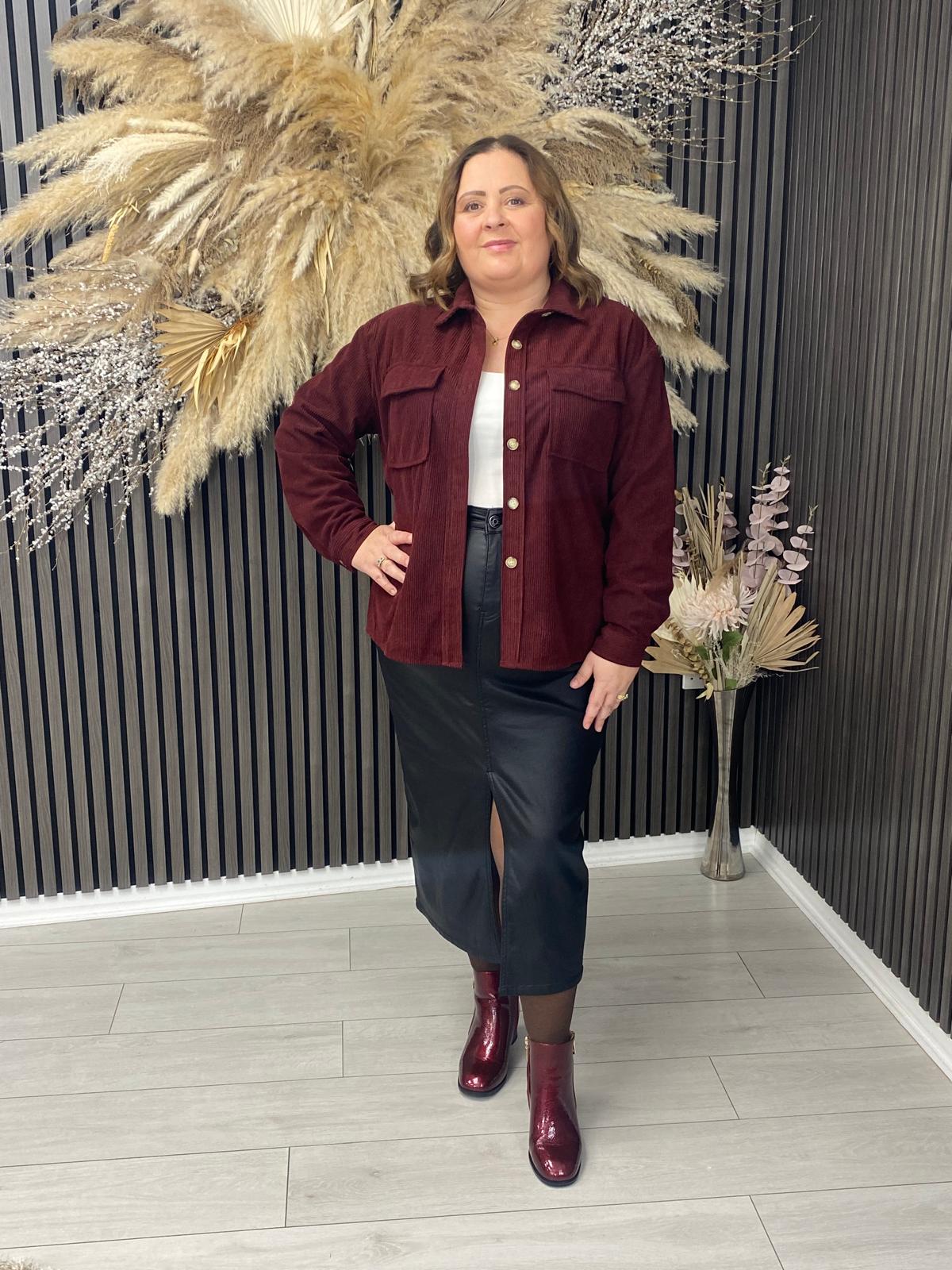 RITA JACKET - BORDEAUX