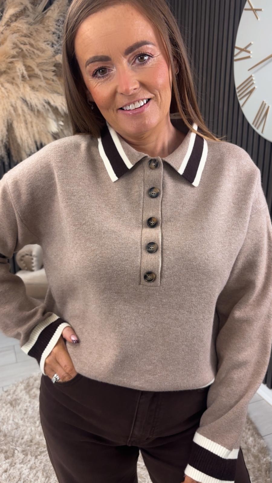 REGINA JUMPER - TAUPE