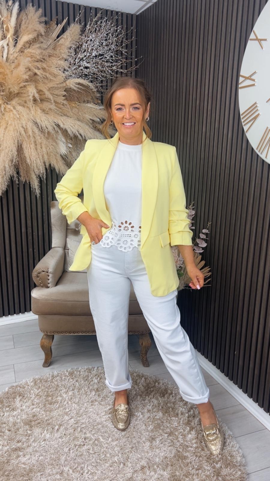 TANYA BLAZER - YELLOW