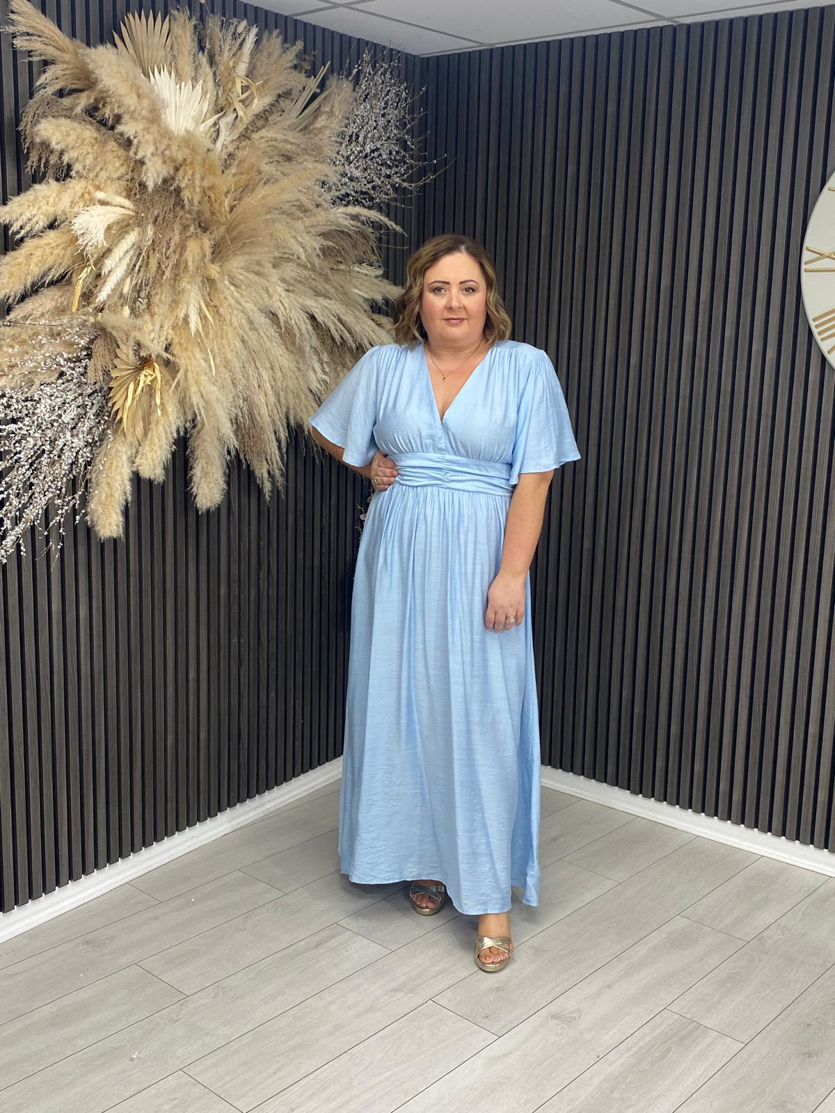 JENNA DRESS - POWDER BLUE
