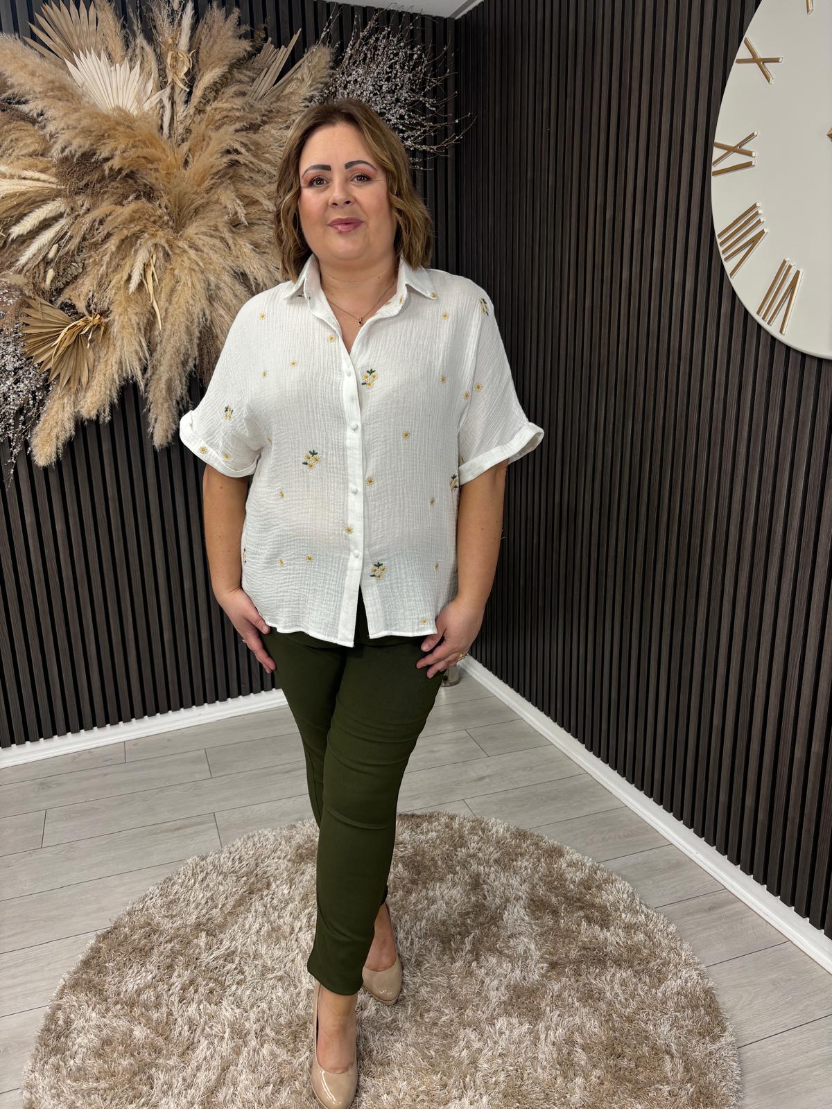 IVY TOP - WHITE/BEIGE