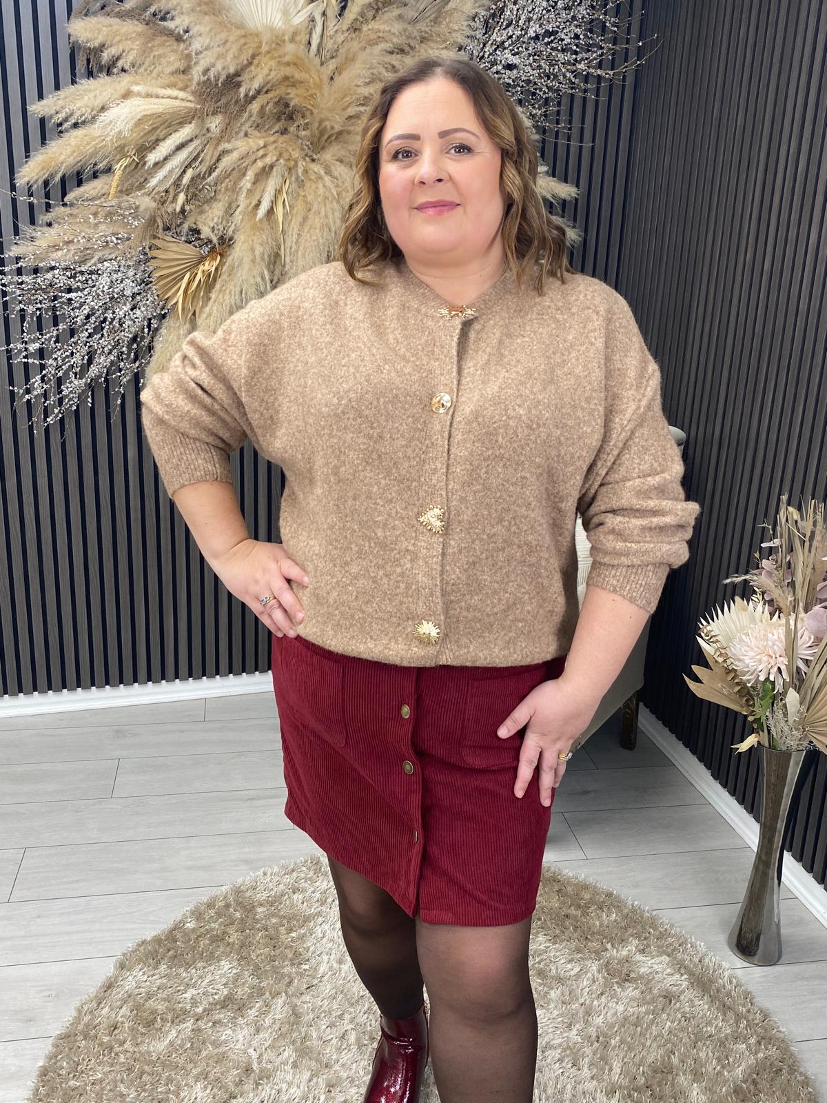 CARMEL CARDIGAN - CAMEL