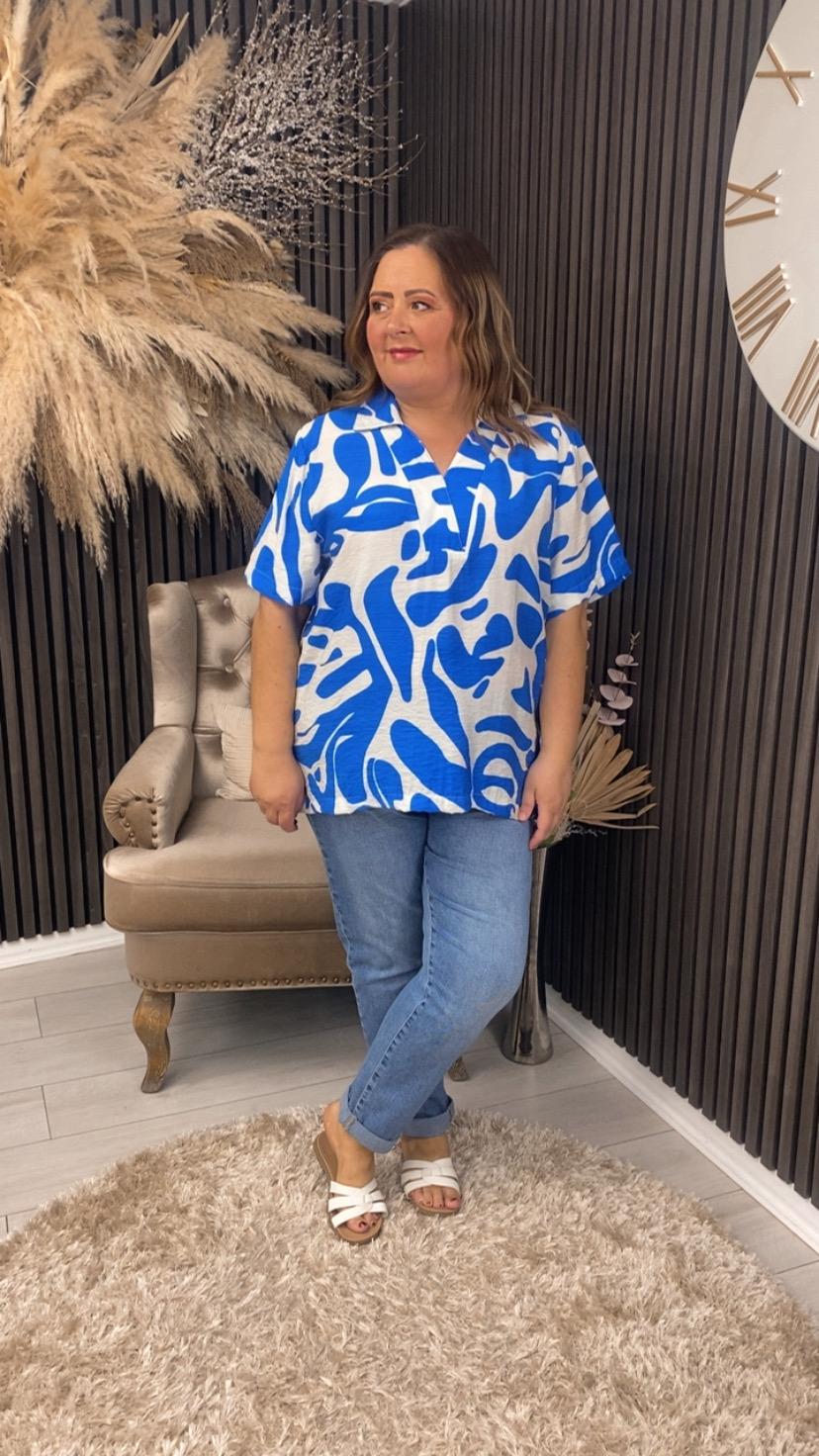 IRENA TOP - BLUE