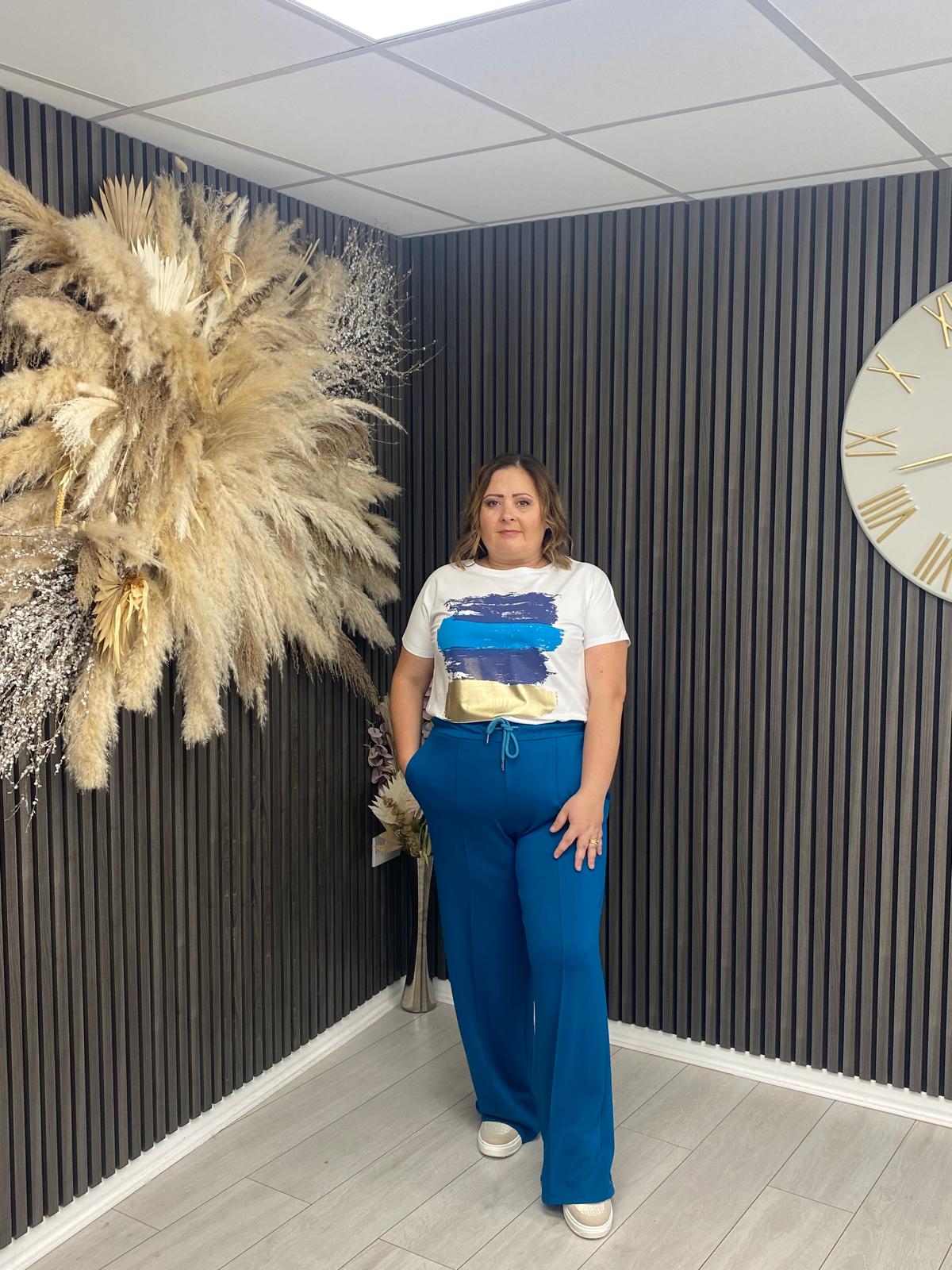 DIANE TROUSERS - TEAL