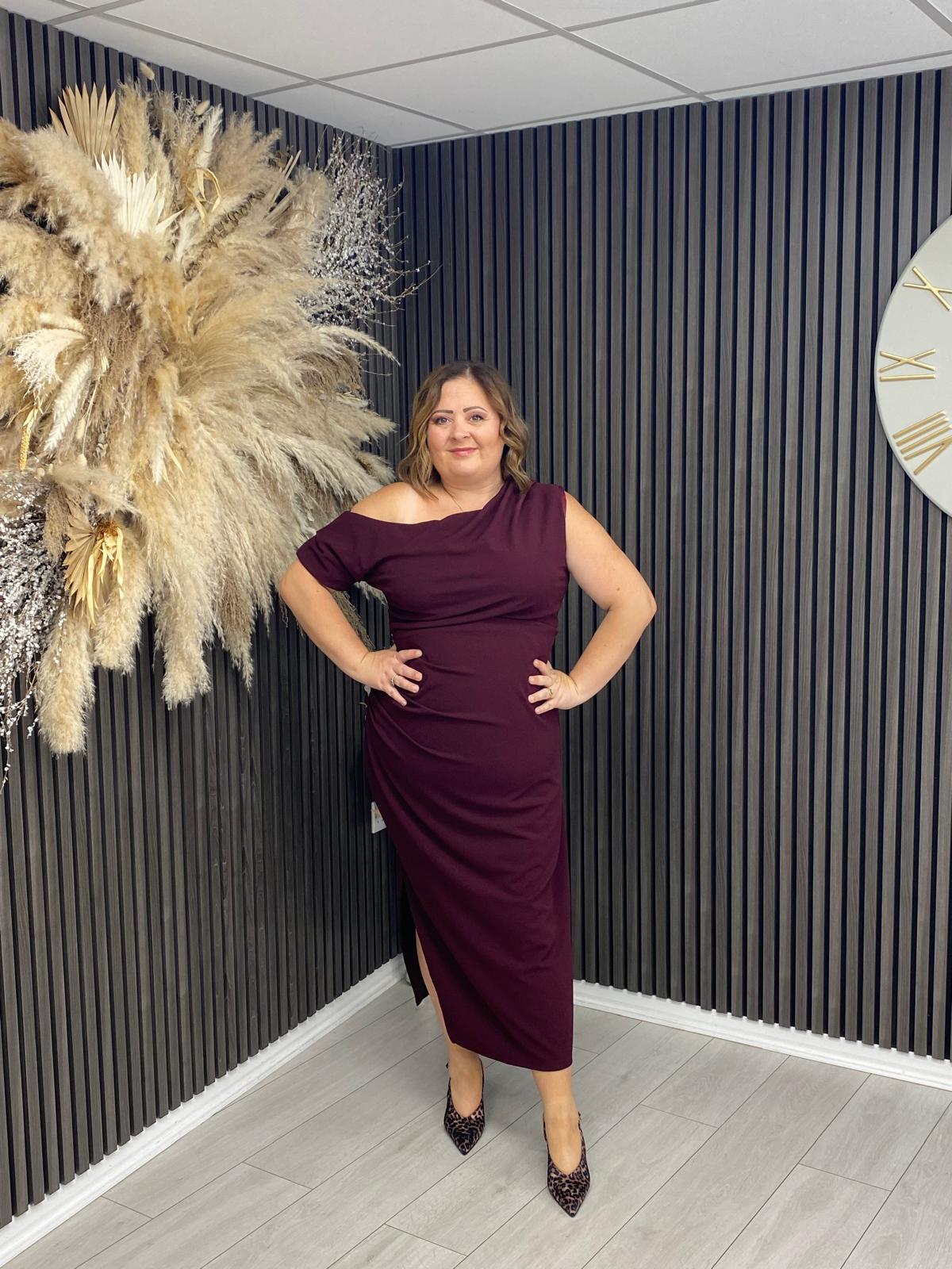DONNA DRESS - PLUM