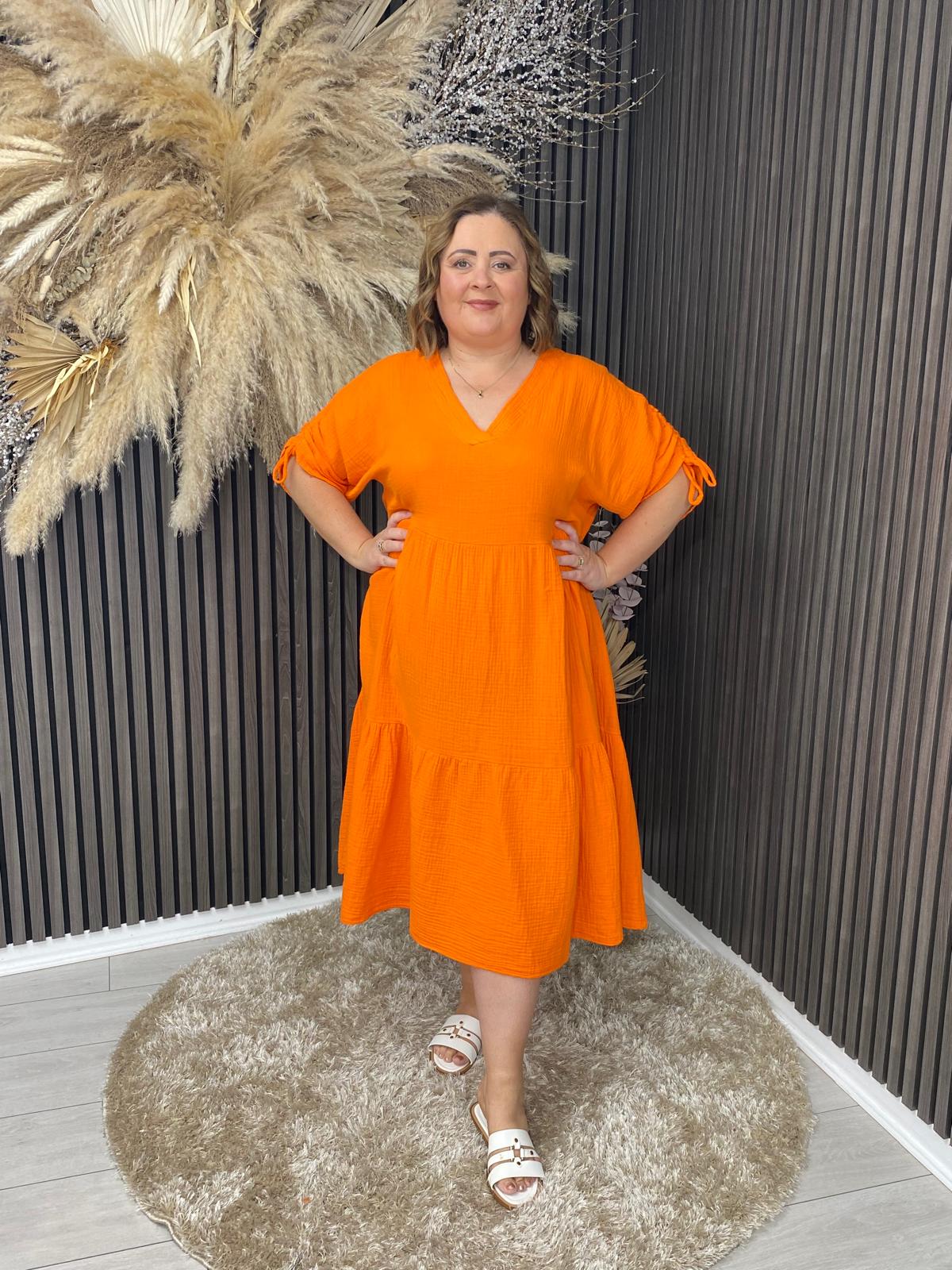 REMI DRESS - ORANGE