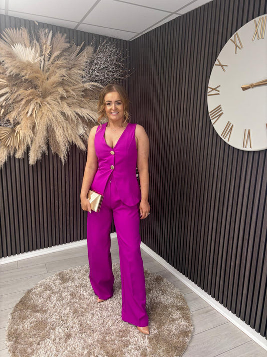 DOLLY TROUSER - MAGENTA