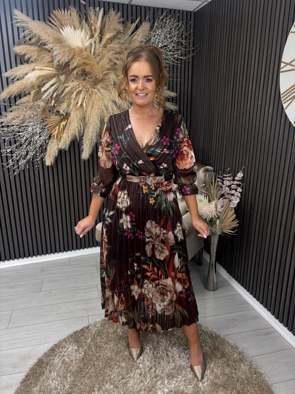 MARISSA DRESS - BROWN