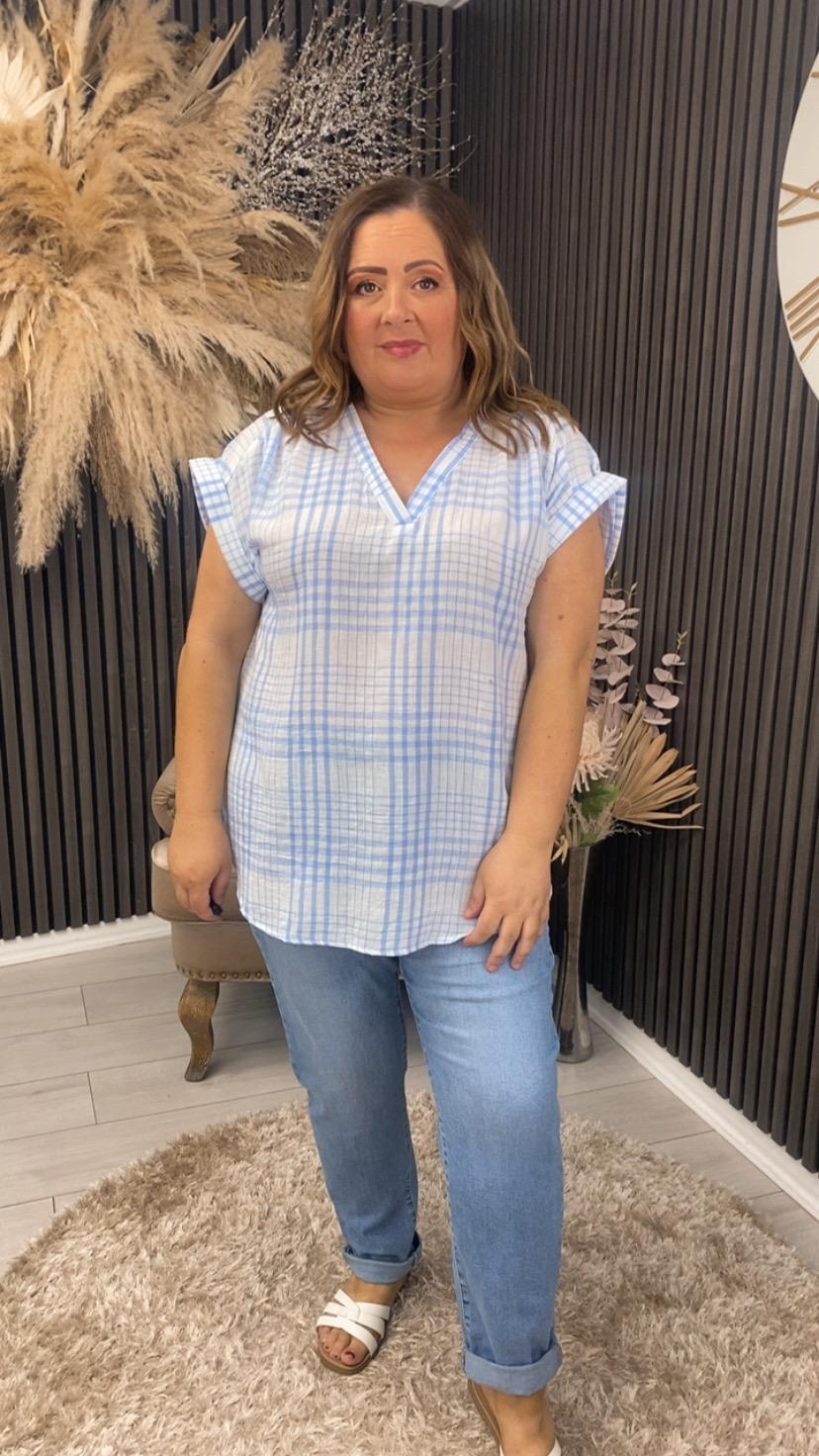 GEMMA TOP - BLUE