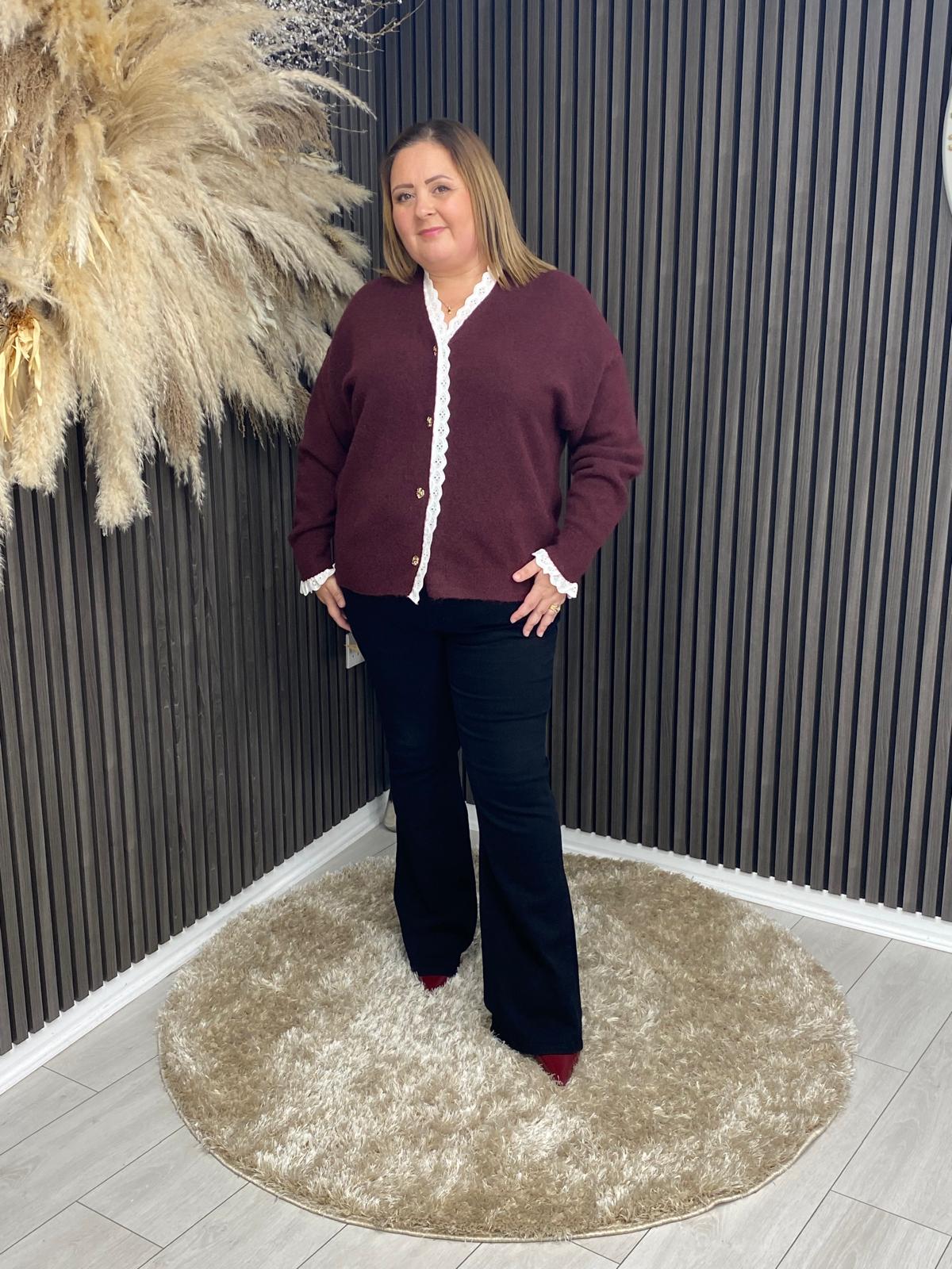 SUZANNE CARDIGAN - BORDEAUX
