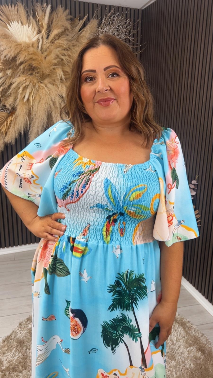 ROXANNE DRESS - BEACH