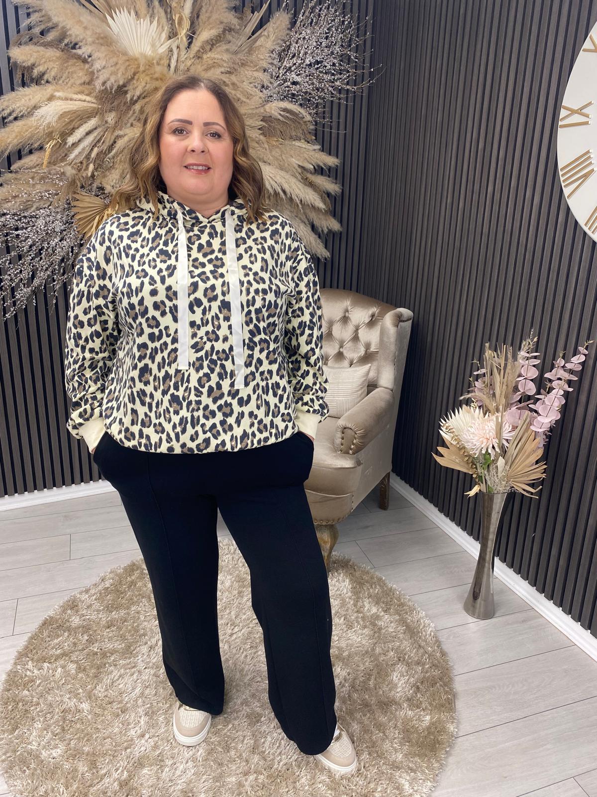 TINA HOODIE - LEOPARD PRINT