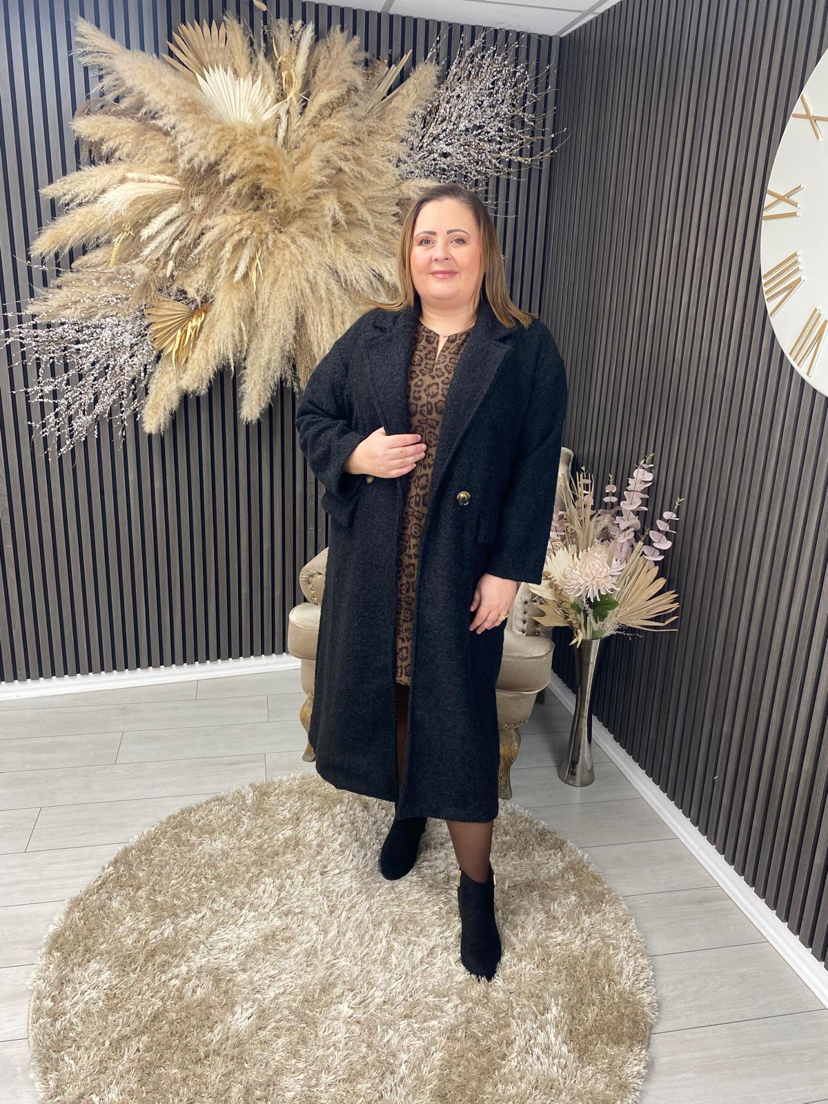 LARA MARIE COAT - BLACK