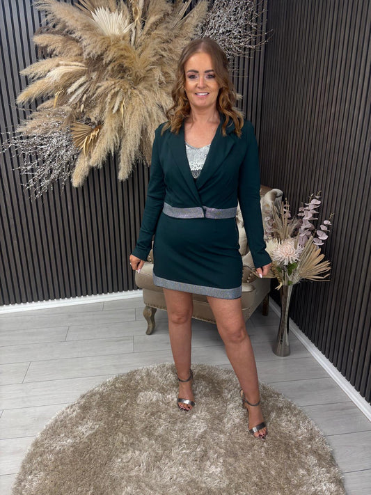 JACKIE BLAZER - EMERALD GREEN